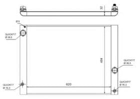 Радиатор охлаждения двигателя