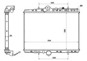 Радіатор охолодження двигуна