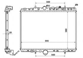 Радиатор охлаждения двигателя