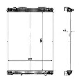Радиатор охлаждения двигателя