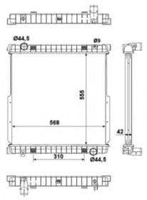 Радиатор охлаждения двигателя