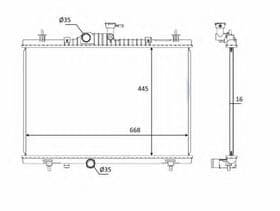 Радиатор охлаждения двигателя Радиатор охлаждения двигателя