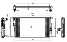 Радиатор охлаждения двигателя