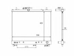 Радиатор охлаждения двигателя Радиатор охлаждения двигателя