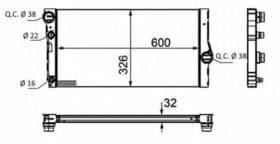Радіатор охолодження двигуна