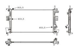 Радиатор охлаждения двигателя