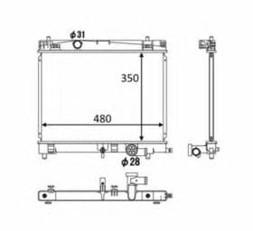 Радиатор охлаждения двигателя