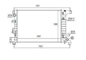 Радиатор охлаждения двигателя Радиатор охлаждения двигателя