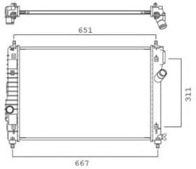 Радиатор охлаждения двигателя Радиатор охлаждения двигателя