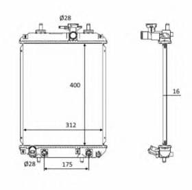 Радіатор охолодження двигуна