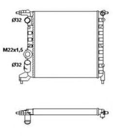 Радиатор охлаждения двигателя