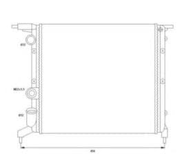 Радіатор охолодження двигуна