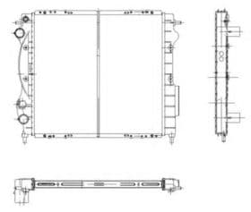 Радіатор охолодження двигуна