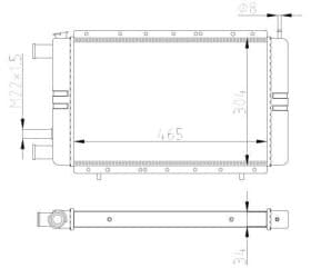 Радиатор охлаждения двигателя