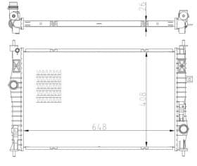 Радіатор охолодження двигуна