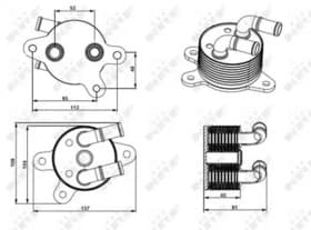 Масляный радиатор двигателя