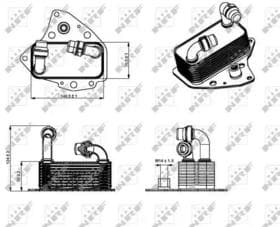 Оливний радіатор двигуна