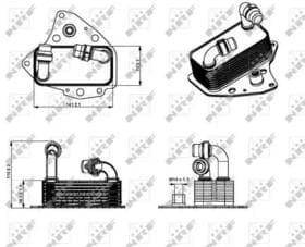 Оливний радіатор двигуна