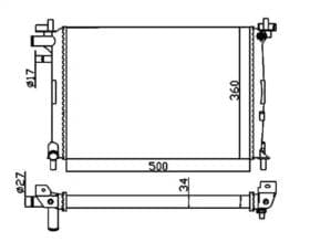 Радиатор охлаждения двигателя Радиатор охлаждения двигателя