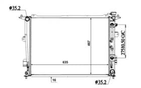 Радиатор охлаждения двигателя