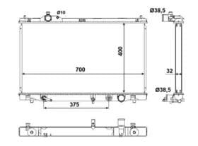 Радіатор охолодження двигуна