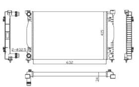 Радиатор охлаждения двигателя Радиатор охлаждения двигателя