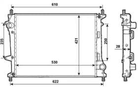 Радіатор охолодження двигуна Радіатор охолодження двигуна