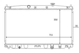 Радиатор охлаждения двигателя