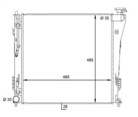 Радиатор охлаждения двигателя Радиатор охлаждения двигателя