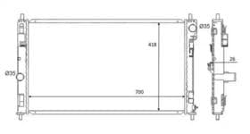 Радіатор охолодження двигуна