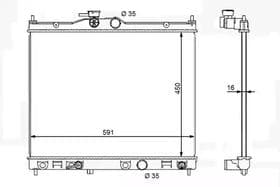 Радиатор охлаждения двигателя