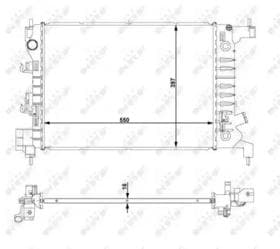 Радиатор охлаждения двигателя