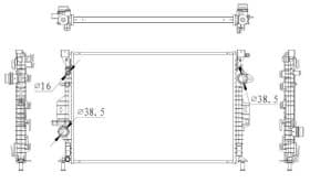 Радиатор охлаждения двигателя