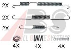 Монтажний комплект барабанних гальмівних колодок
