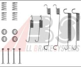 Монтажний комплект барабанних гальмівних колодок Монтажний комплект барабанних гальмівних колодок