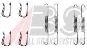 Монтажний комплект барабанних гальмівних колодок Монтажний комплект барабанних гальмівних колодок