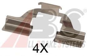 Комплектующие дисковых тормозных колодок Комплектующие дисковых тормозных колодок