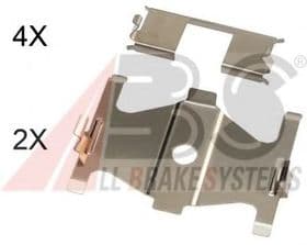 Комплектующие дисковых тормозных колодок