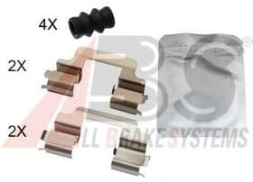 Комплектующие дисковых тормозных колодок Комплектующие дисковых тормозных колодок