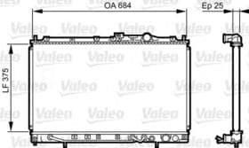 Радіатор охолодження двигуна Радіатор охолодження двигуна