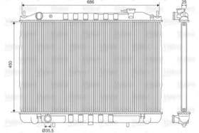 Радіатор охолодження двигуна