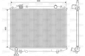 Радиатор охлаждения двигателя Радиатор охлаждения двигателя