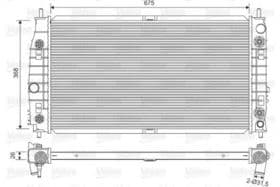 Радіатор охолодження двигуна