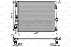Радиатор охлаждения двигателя Радиатор охлаждения двигателя