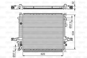 Радиатор охлаждения двигателя