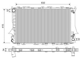 Радиатор охлаждения двигателя Радиатор охлаждения двигателя