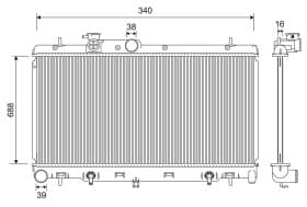 Радиатор охлаждения двигателя Радиатор охлаждения двигателя