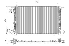 Радіатор охолодження двигуна Радіатор охолодження двигуна