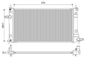 Радиатор охлаждения двигателя Радиатор охлаждения двигателя