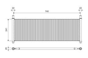 Радиатор охлаждения двигателя